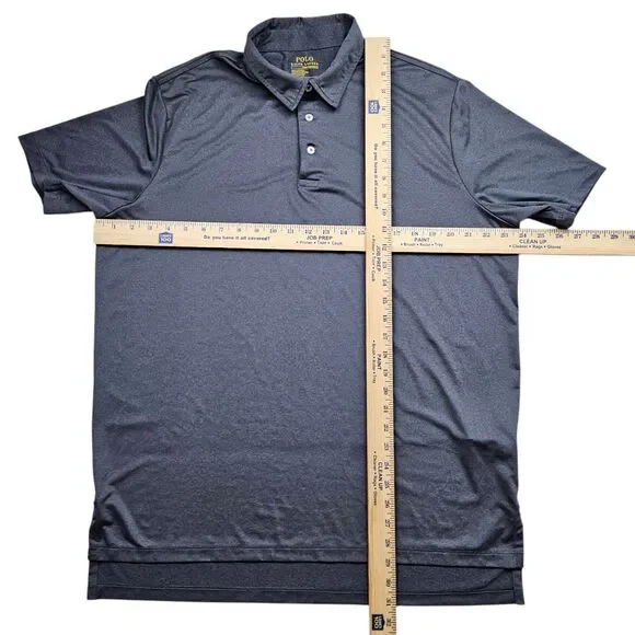 Polo Ralph Lauren Performance Golf Polo Shirt Mens Large Gray Short Sleeve Pony - Picture 7 of 10